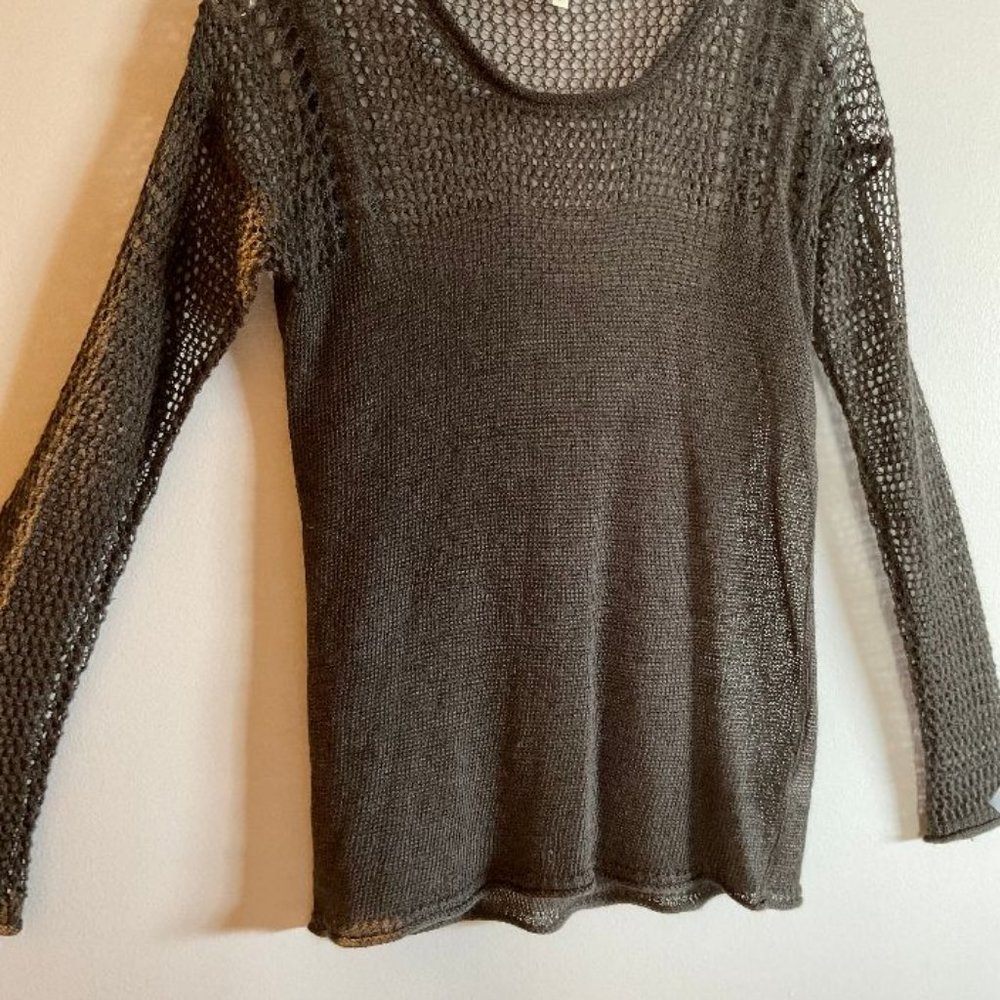 Blue Lemon Light-Weight Linen Top - Size S